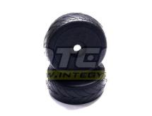 1/8 Buggy Dish Wheel+Tire (2) V-Pattern 17mm (O.D.=105mm)