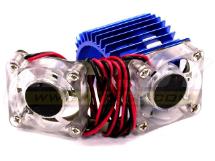 Twin Cooling Fan + Heatsink for 540/550 Size Motor w/ 36mm O.D.