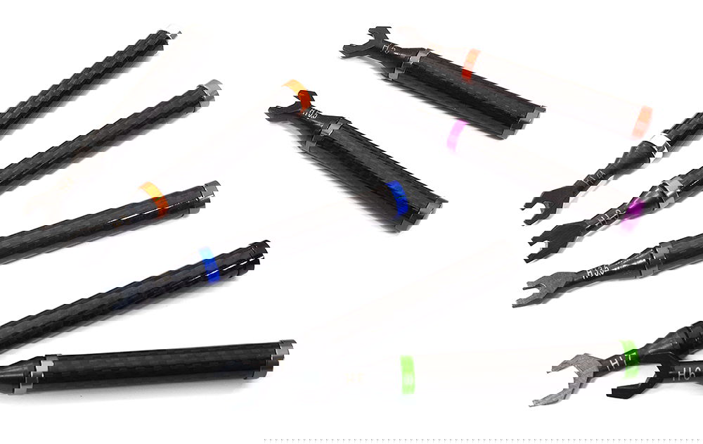 Universal Turnbuckle Wrench set 7pcs w/ Carbon Fiber Handle for R