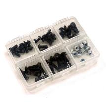 Assorted Replacement M3 Button Head Hex Screw Kit + M3 Lock Nut w/ Carrying Box
