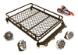 V2 Realistic 1/10 Scale Metal Luggage Tray 130x99mm with 4 LED Spot Light Set
