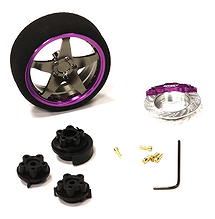 Set De 2 Volants 5 Branches Pour Modèles HPI, Futaba, Airtronics - Neuf Bleu/noir