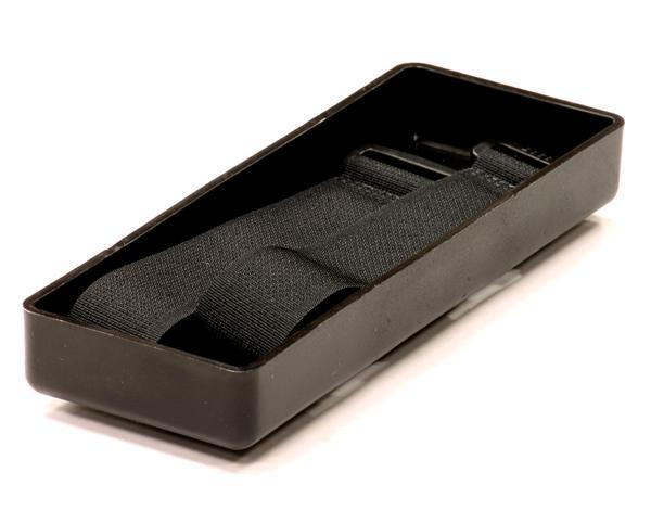 Battery Tray w/ Strap for Standard Size Hard Case Lipo on 1/8 & 1/10  Vehicles for R/C or RC - Team Integy