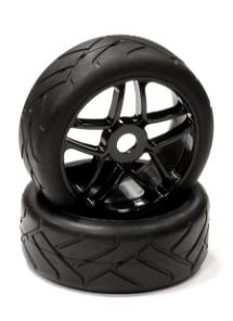 Mounted Tire, Wheel & Insert H831 Style w/ 17mm Hex for 1/8 Buggy Size