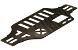 Carbon Fiber Main Chassis Plate for 1/10 Size 4WD Touring Car C23475
