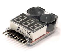 AOK-BL8S LiPo Voltage Checker + Warning Buzzer