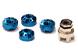 Realistic Locking Wheel Nuts (4) w/ Tool for Drift Racing and 1/10 Touring Cars