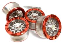 Billet Machined Alloy Dual 8 Beadlock Wheel (4) for Axial Wraith 2.2 w/ 12mm Hex