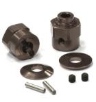 Billet Machined Hex Wheel Hub Set (2) +5 Offset for Axial Wraith 2.2