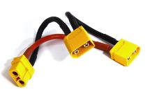 XT60 Series 2-Battery Connector Adapter Wire Harness