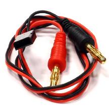 RX-JR Type Battery Charging Cable w/ Banana Plugs 600mm 22AWG Wire