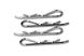 Color Body Clips Large (4) for 1/5 & 1/4 Size Vehicles