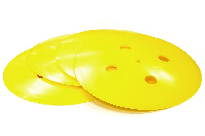 Yellow Road Disk 115mm O.D. Corner Marker (4) for Race Track for R/C or ...