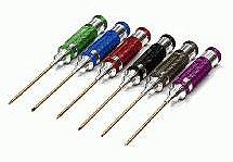 Color Coded AX Handle Wrench 6pcs Set Ti-Nitride Allen Hex