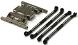Billet Gearbox Holder & 120mm Lower Links (4) for Axial SCX-10