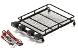 Realistic 1/10 Scale Metal Luggage Tray with 4 LED Spot Light Set