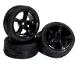 Type RJ Complete Wheel & Tire Set (4) for 1/10 Touring Car