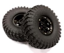 Billet Machined 6 Spoke XJ 1.9 Wheel & Tire (2) for Scale Crawler (O.D.=114mm)