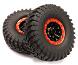 Billet Machined 12H Spoke XT 1.9 Wheel & Tire (2) for Scale Crawler (O.D.=114mm)