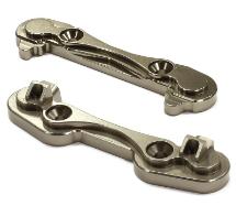 Integy C25334SILVER Billet Machined Steering Block Set for Losi 5ive-T