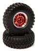 High Mass 1.9 Size Alloy 10H Beadlock Wheel & Tire for Scale Crawler(O.D.=106mm)