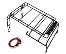 Realistic Outer Steel EXO-Roll Cage w/ LED Spot Lights for 1/10 D90 Scale Body