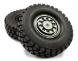 High Mass Alloy Beadlock Wheel & Tire Style B for Scale 1/10 Crawler (OD=126mm)