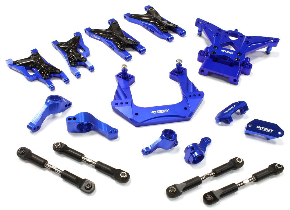 Blue Billet Machined Suspension Upgrade Kit for Traxxas 1 10 Nitro