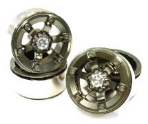1.9 Size Billet Machined Alloy 6 Spoke Wheel(4) High Mass Type for Scale Crawler
