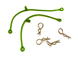 Body Clip Retainer w/ Body Clip (4) for 1/10 Size Touring Car & Drift Car