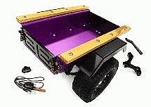 Realistic Leaf Spring 1/10 Size Utility Box Trailer for Scale Crawler Truck
