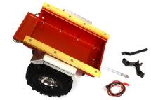 Realistic Leaf Spring 1/10 Size Utility Box Trailer for Scale Crawler Truck