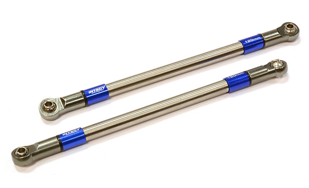 Machined 120mm Titanium Suspension Links (2) for Axial SCX10 & Other