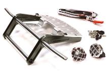 Billet Machined Front Bumper w/ LED Light for Tamiya Scale Off-Road CC01