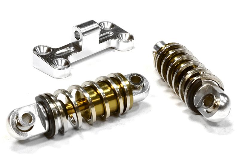 Billet Machined Spring Loaded Front Bumper Mount Kit for Axial 1/10