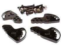Billet Machined Adjustable Shock Mount Plate (4) for Axial 1/10 SCX-10 Crawler