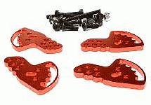 Billet Machined Adjustable Shock Mount Plate (4) for Axial 1/10 SCX-10 Crawler
