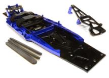 Billet Machined Complete LCG Chassis Conversion Kit for Traxxas 1/10 Slash 2WD