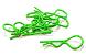 Florescent Color Bent-Up Body Clips(8) for 1/10 & 1/8 Size Vehicles(LxW=37x14mm)