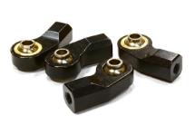 Billet Machined Angled Ball End (4) 3mm Size for 1/10 Size Vehicle