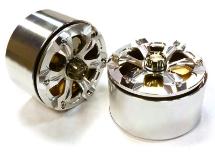 Billet Machined 6 Spoke LCG Weighted Wheel (2) for 1/10 Scale 2.2 Crawler Truck
