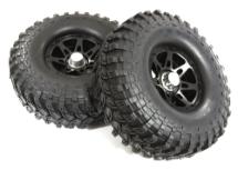 Billet Machined B9 Spoke 1.9 Wheel & Tire Set (2) for Scale Crawler (O.D.=113mm)