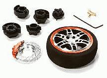 Dual 6 Spoke Steering Wheel Set for Most HPI, Futaba, Airtronics, Hitec & KO