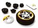 Dual 5 Spoke Steering Wheel Set for Most HPI, Futaba, Airtronics, Hitec & KO
