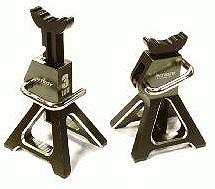 Realistic Model 3 Ton Jack Stands (2) for 1/10, 1/8 Scale & Rock Crawler