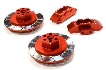 Realistic Alloy Machined Front Brake Hex Hub Set for HPI 1/10 Scale E10 On-Road