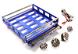 Realistic 1/10 Scale Alloy Luggage Tray 132x115x29mm with 4 LED Spot Light Set