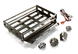 Realistic 1/10 Scale Alloy Luggage Tray 102x125x29mm with 4 LED Spot Light Set