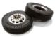 Machined Alloy T5 Front Wheel & XE Tire Set for Tamiya 1/14 Scale Tractor Trucks