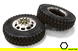 Machined Alloy T5 Front Wheel & XD Tire Set for Hex Type 1/14 Scale Trucks